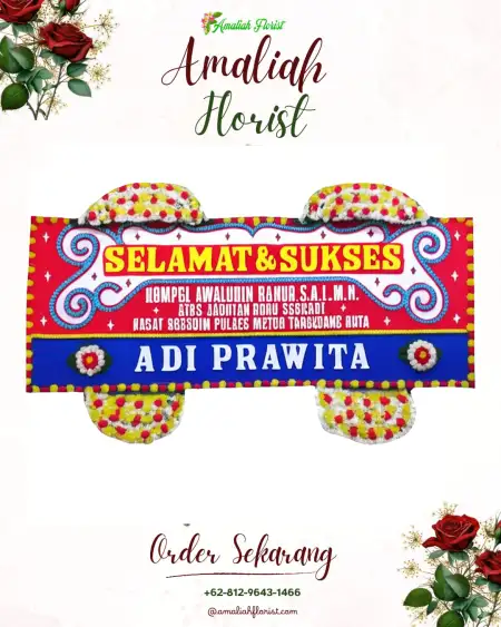 Papan Bunga Ucapan Selamat Meri
